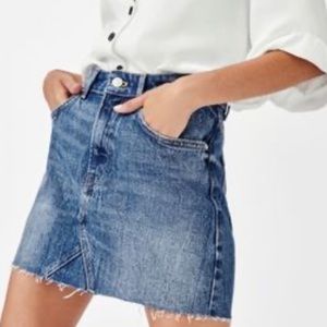 Denim mini skirt - premium collection.
